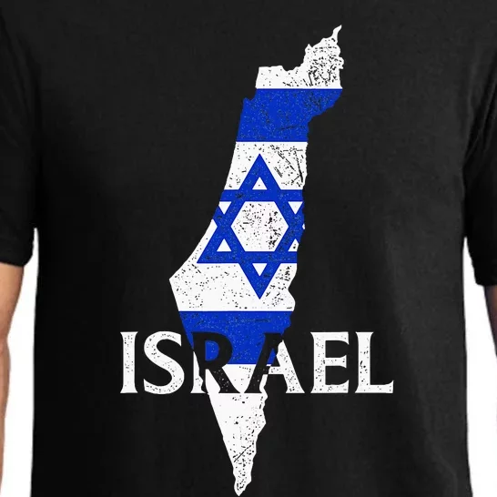 Israel Country Map Flag Proud Israeli Patriotic Pajama Set