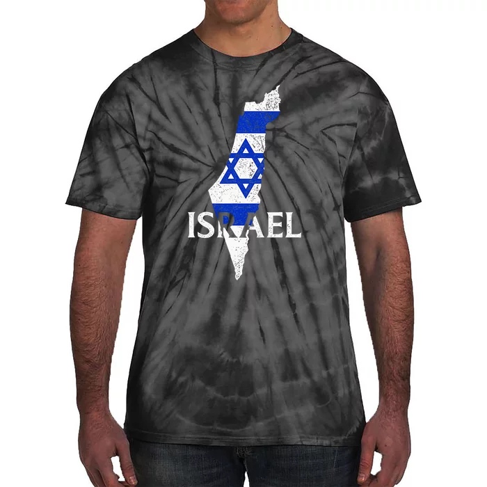 Israel Country Map Flag Proud Israeli Patriotic Tie-Dye T-Shirt