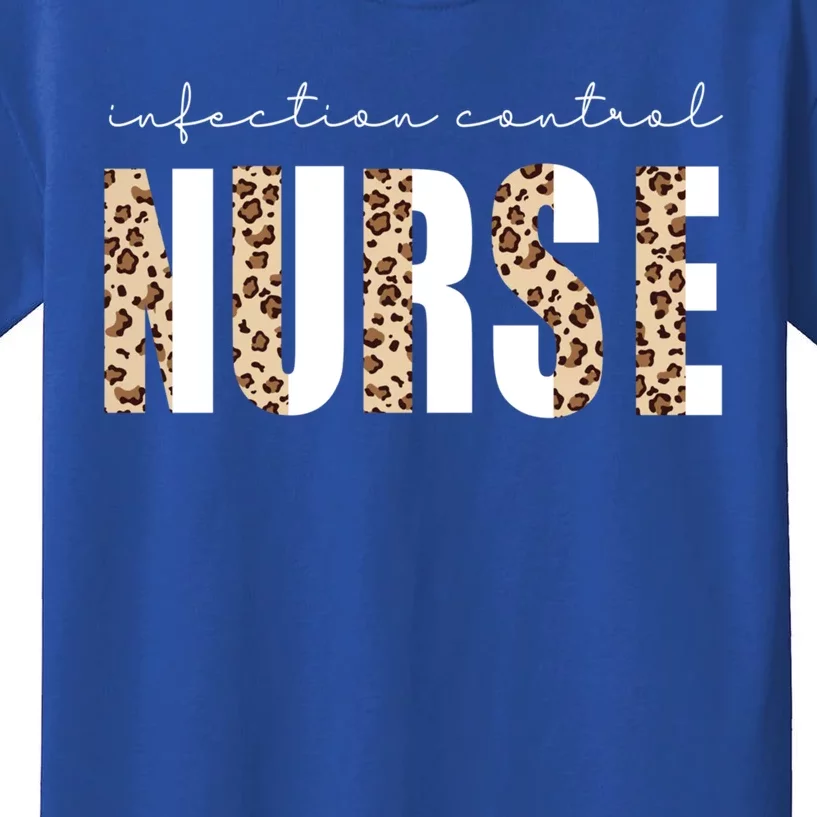 Infection Control Nurse Leopard Print Rn Nurse Squad Gift Kids T-Shirt