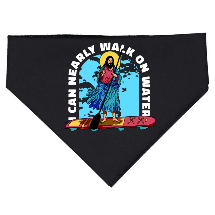 I Can Nearly Walk On Water Jesus Christ USA-Made Doggie Bandana