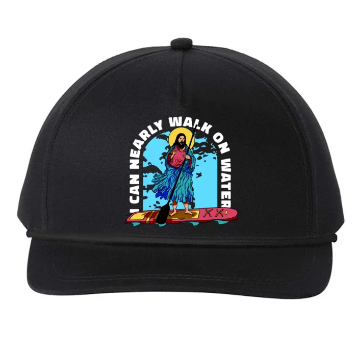 I Can Nearly Walk On Water Jesus Christ Snapback Five-Panel Rope Hat