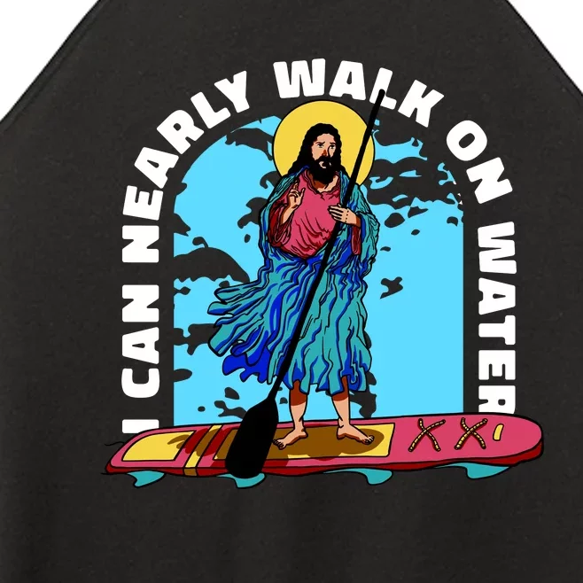 I Can Nearly Walk On Water Jesus Christ Women’s Perfect Tri Rocker Tank