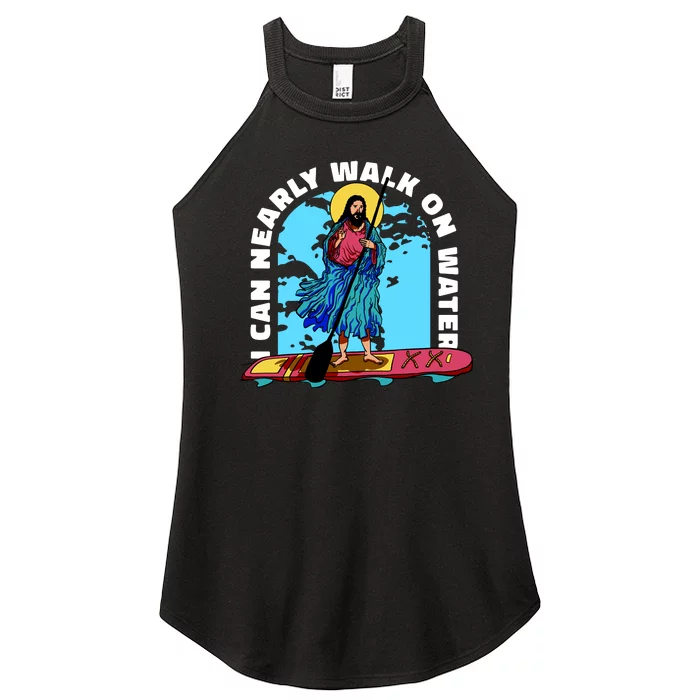 I Can Nearly Walk On Water Jesus Christ Women’s Perfect Tri Rocker Tank