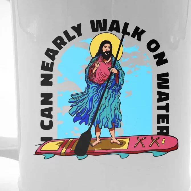 I Can Nearly Walk On Water Jesus Christ Front & Back Beer Stein