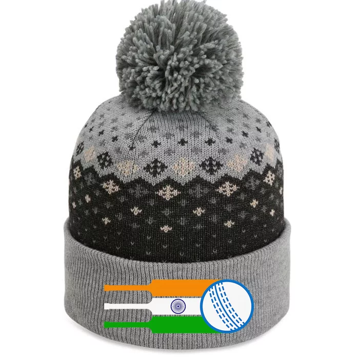 India Cricket National Fans Team Jersey Gift Indian The Baniff Cuffed Pom Beanie