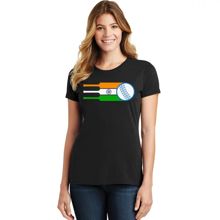 India Cricket National Fans Team Jersey Gift Indian Women's T-Shirt