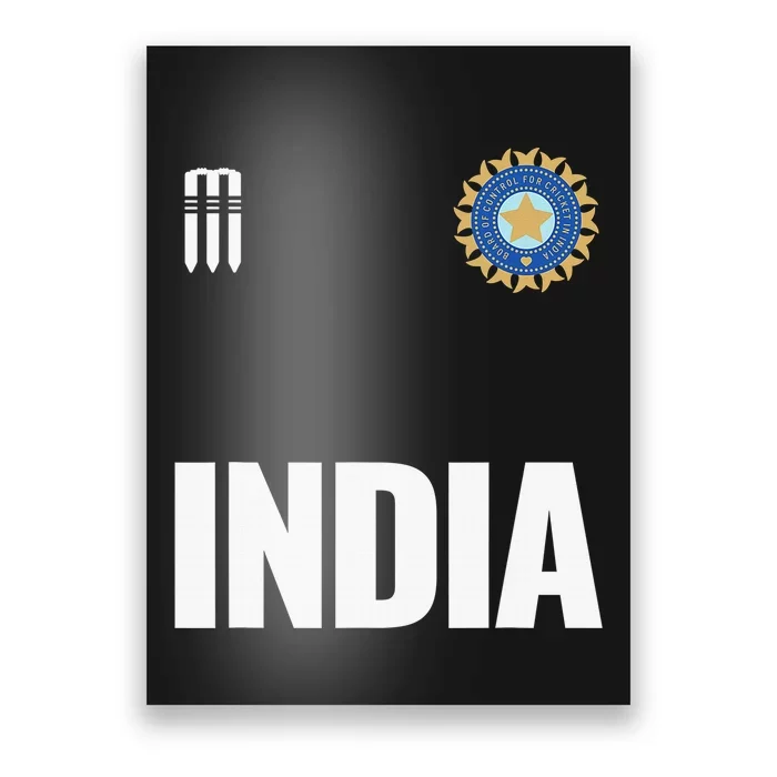 India Cricket National Fans Team Jersey Gift Indian Poster