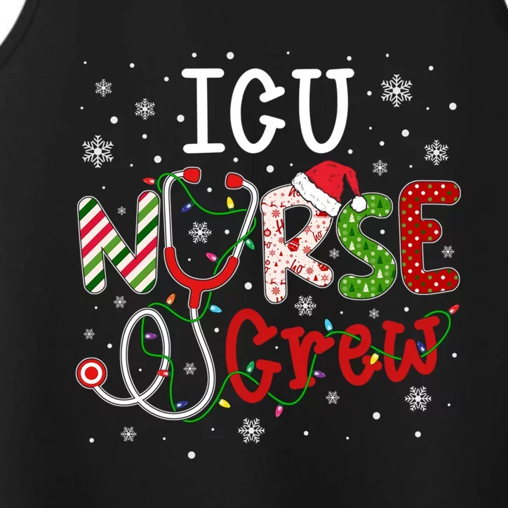 Icu Christmas Nurse Crew Funny Nursing Christmas Pattern Gift Performance Tank