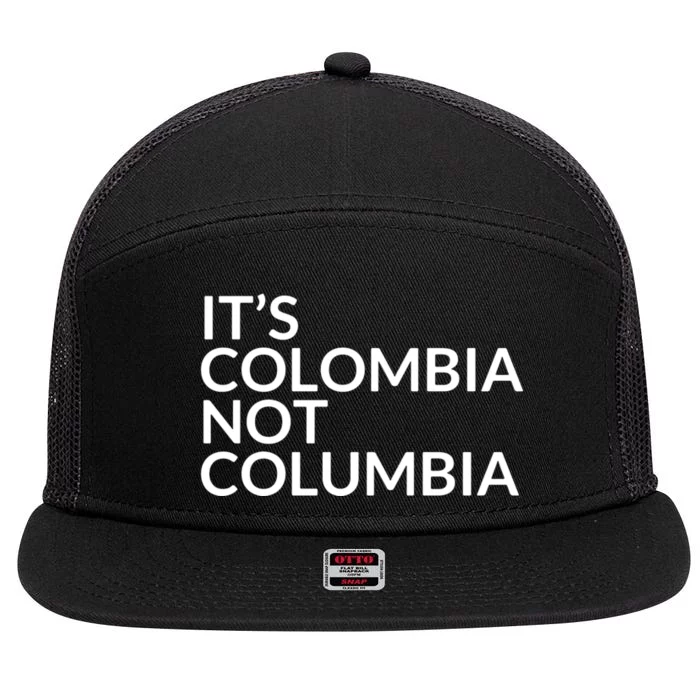 It's Colombia Not Columbia 7 Panel Mesh Trucker Snapback Hat