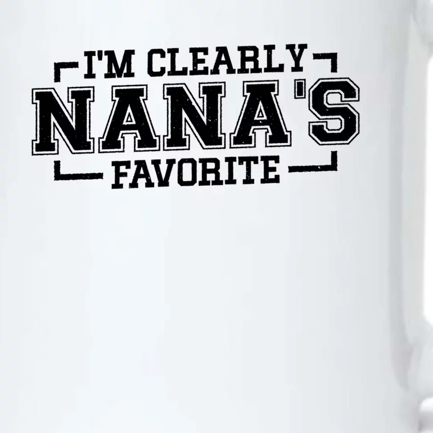 Im Clearly Nanas Favorite Grandson Granddaughter Grandma Gift Black Color Changing Mug