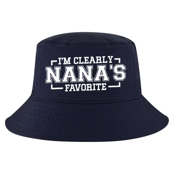 Im Clearly Nanas Favorite Grandson Granddaughter Grandma Gift Cool Comfort Performance Bucket Hat