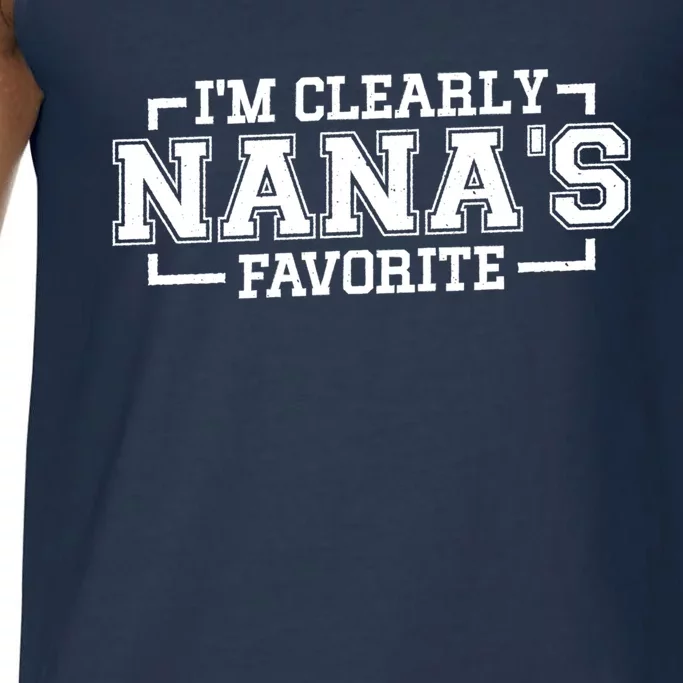 Im Clearly Nanas Favorite Grandson Granddaughter Grandma Gift Comfort Colors® Tank Top