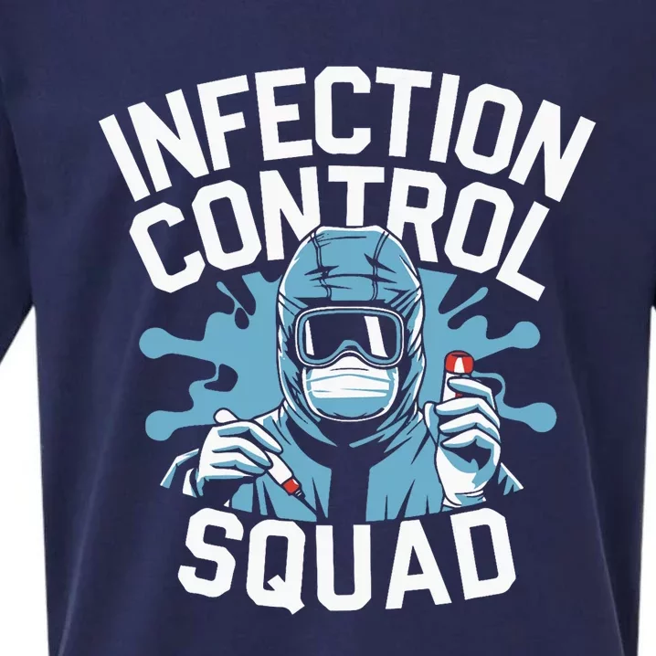 Infection Control Nurse Prevention Nursing Squad Rn Medical Sueded Cloud Jersey T-Shirt