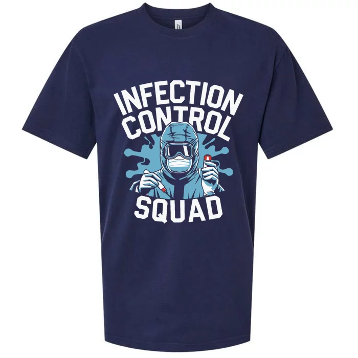 Infection Control Nurse Prevention Nursing Squad Rn Medical Sueded Cloud Jersey T-Shirt