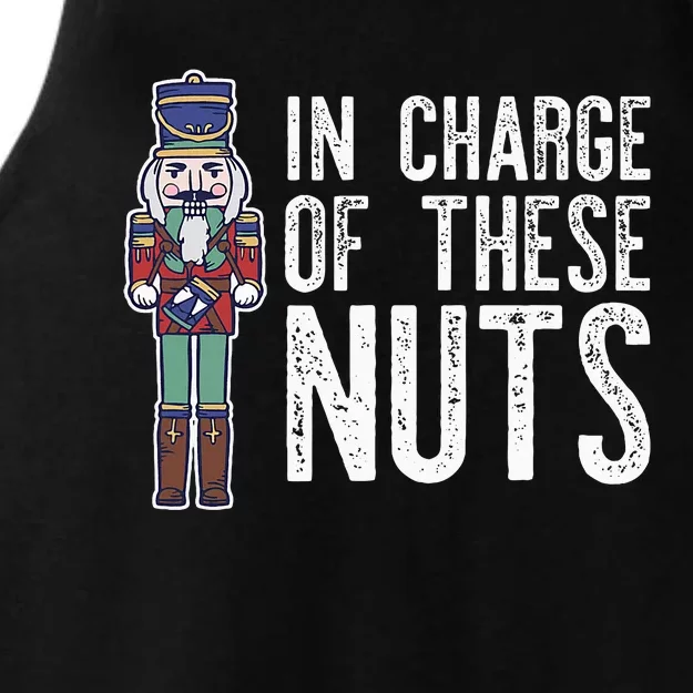 In Charge Of These Nuts! Nutcracker Christmas Ballet Meme Ladies Tri-Blend Wicking Tank