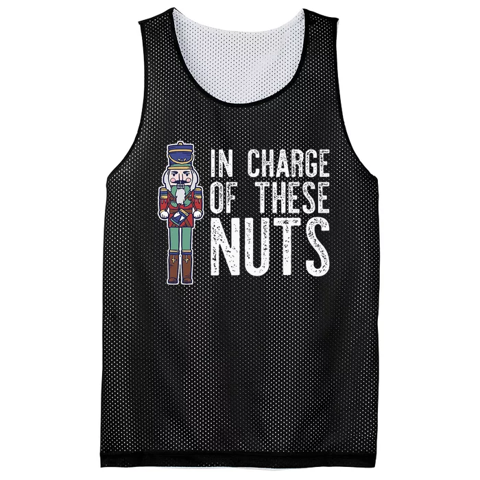 In Charge Of These Nuts! Nutcracker Christmas Ballet Meme Mesh Reversible Basketball Jersey Tank