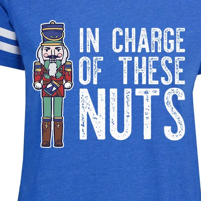 In Charge Of These Nuts! Nutcracker Christmas Ballet Meme Enza Ladies Jersey Football T-Shirt