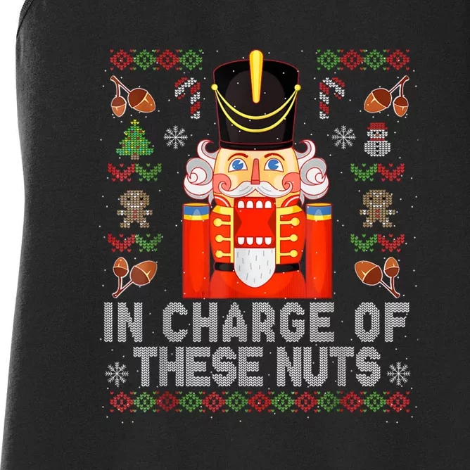 In Charge Of These Nuts! Nutcracker Christmas Ballet Gift Women's Racerback Tank