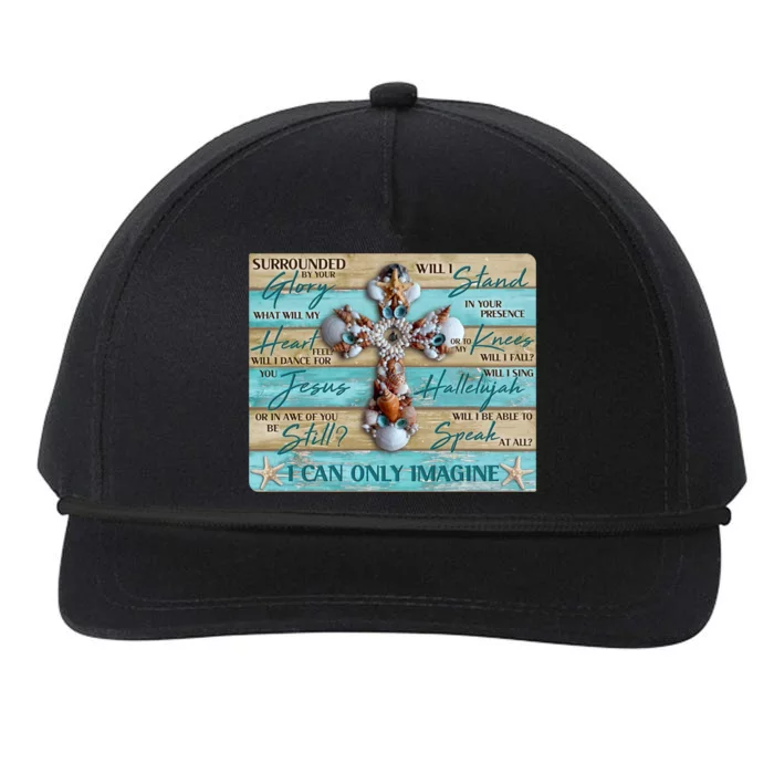 I Can Only Imagine Faith Sea Shell Cross Snapback Five-Panel Rope Hat