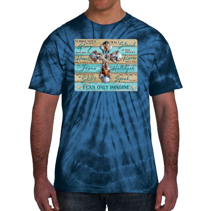 I Can Only Imagine Faith Sea Shell Cross Tie-Dye T-Shirt