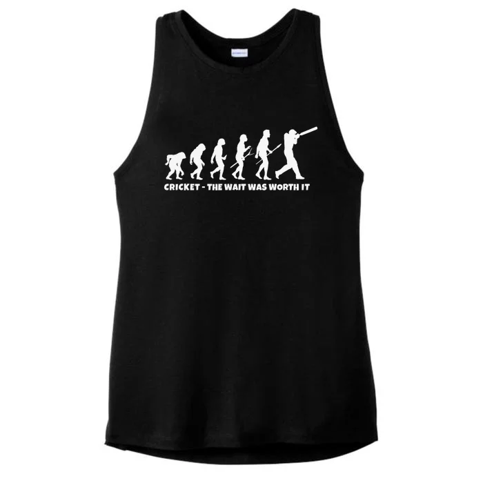 India Cricket Player Evolution India Cricket Team Ladies Tri-Blend Wicking Tank