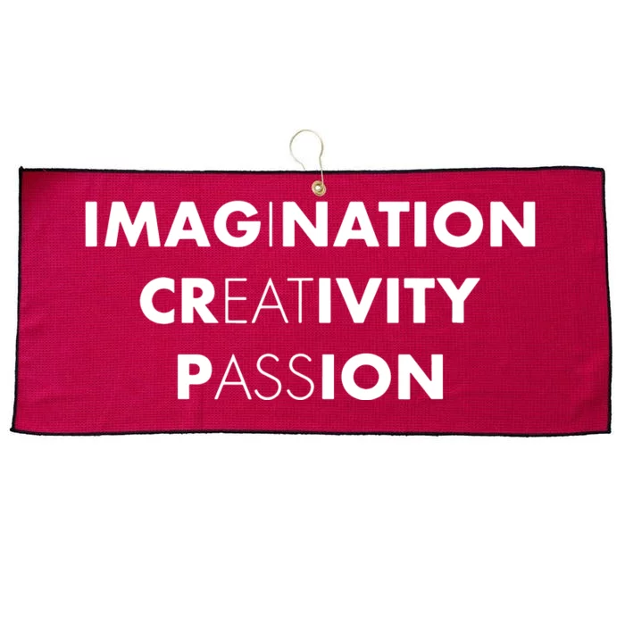 Imagination Creativity Passion I Eat Ass Large Microfiber Waffle Golf Towel