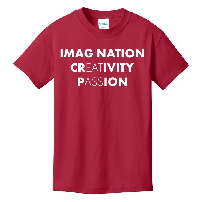 Imagination Creativity Passion I Eat Ass Kids T-Shirt