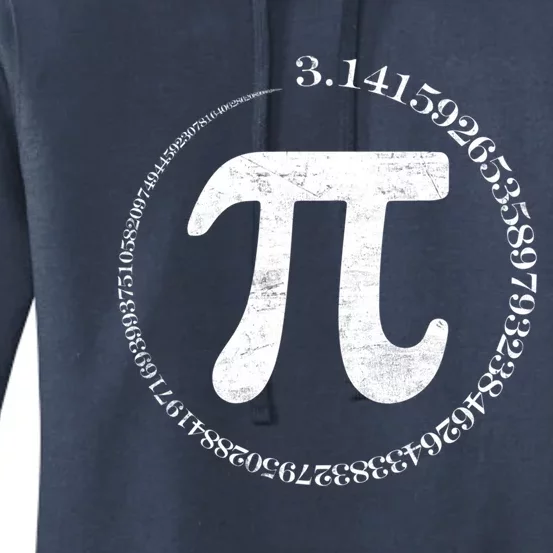 Infinite Circle Pi Math Lover Design For Pi Day Cool Gift Women's Pullover Hoodie