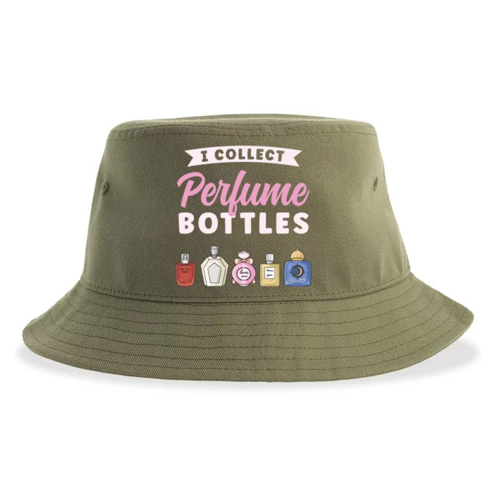 I Collect Perfume Bottles Aromatic Perfume Cute Gift Sustainable Bucket Hat