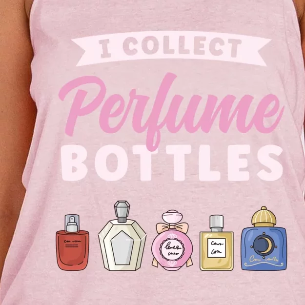 I Collect Perfume Bottles Aromatic Perfume Cute Gift Women's Knotted Racerback Tank