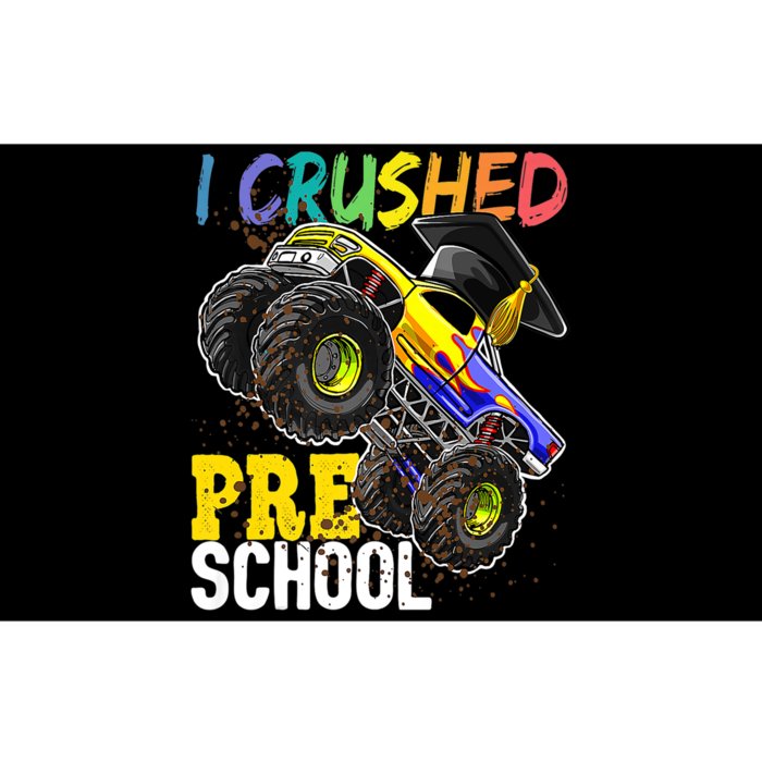 I Crushed Preschool Monster Truck Graduation Bumper Sticker