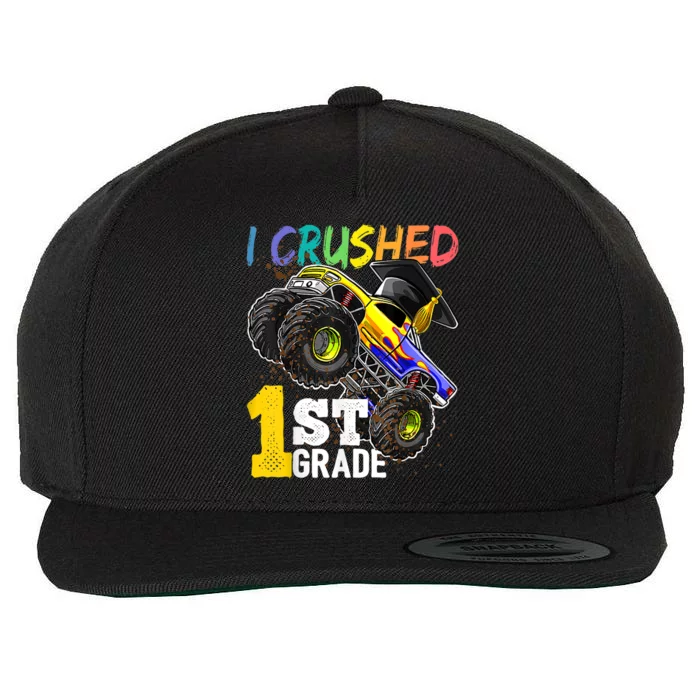 I Crushed Preschool Monster Truck Graduation Cap Gift Wool Snapback Cap