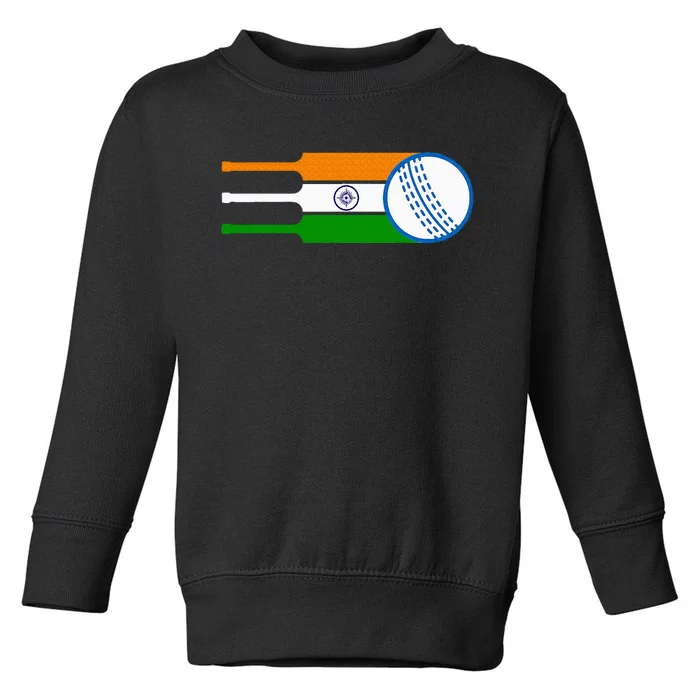 Indian Cricket Player Team Cricket Fans India Cricket Toddler Sweatshirt