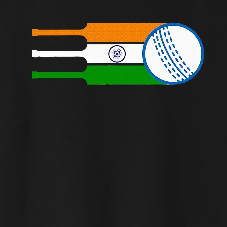 Indian Cricket Player Team Cricket Fans India Cricket Women's Crop Top Tee