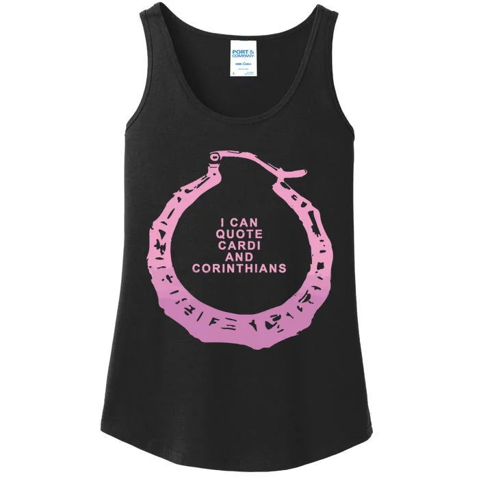 I Cant Quote Cardi And Corinthians Ladies Essential Tank