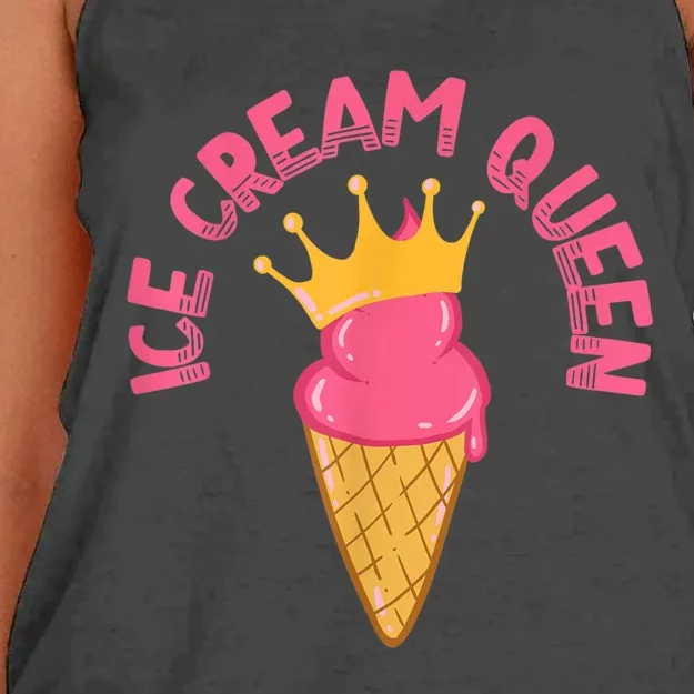 Ice Cream Queen Women's Knotted Racerback Tank