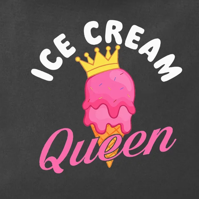 Ice Cream Queen Ice Cream Lover Gelato Sweet Tooth Zip Tote Bag