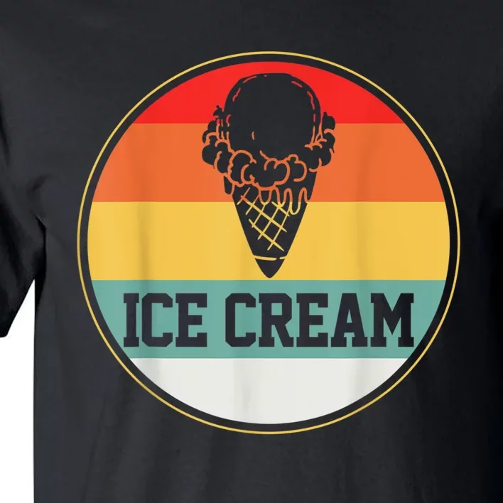 Ice Cream Retro Summer Treats Frozen Food Cone Tall T-Shirt