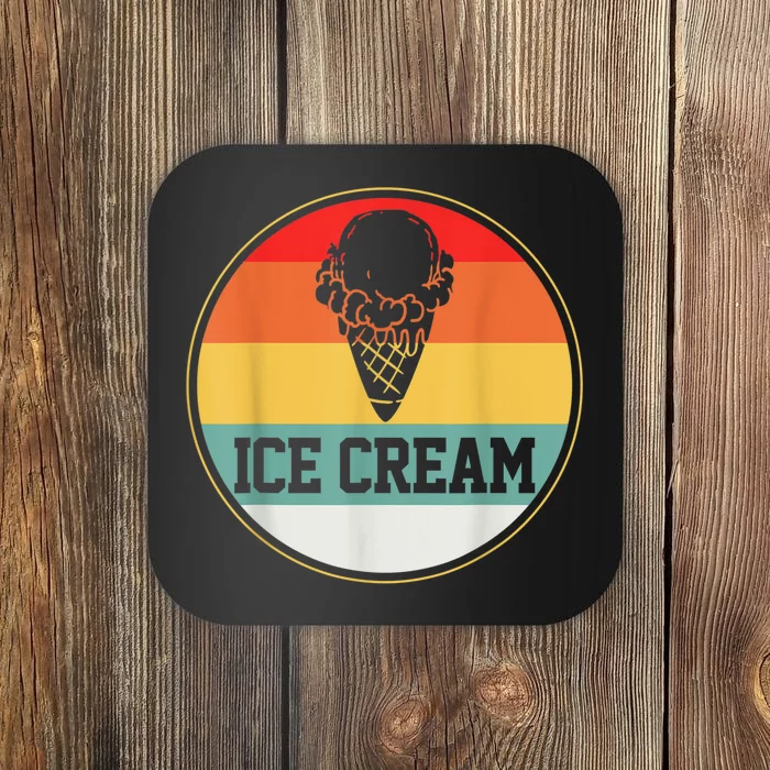 Ice Cream Retro Summer Treats Frozen Food Cone Coaster