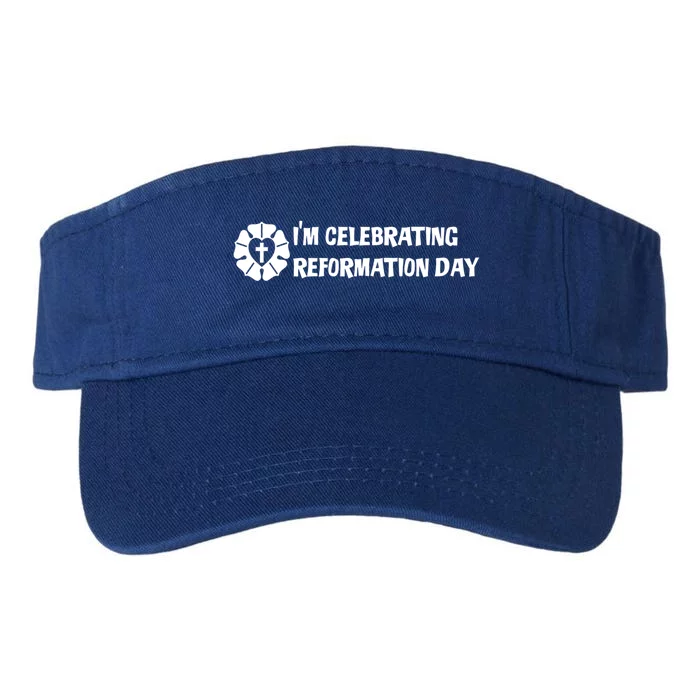 Im Celebrating Reformation Day Meaningful Gift With Luther Rose Gift Valucap Bio-Washed Visor