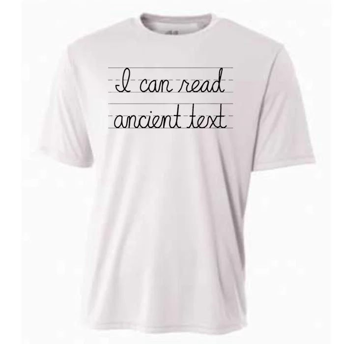 I Can Read Ancient Text Cooling Performance Crew T-Shirt