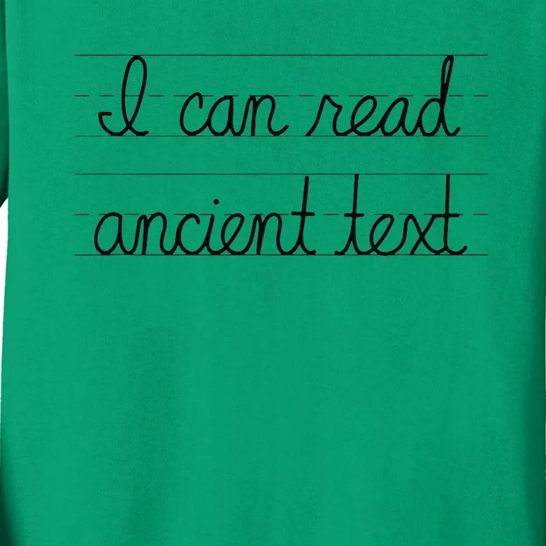 I Can Read Ancient Text Kids Long Sleeve Shirt