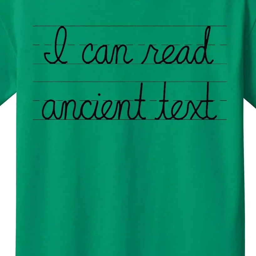 I Can Read Ancient Text Kids T-Shirt