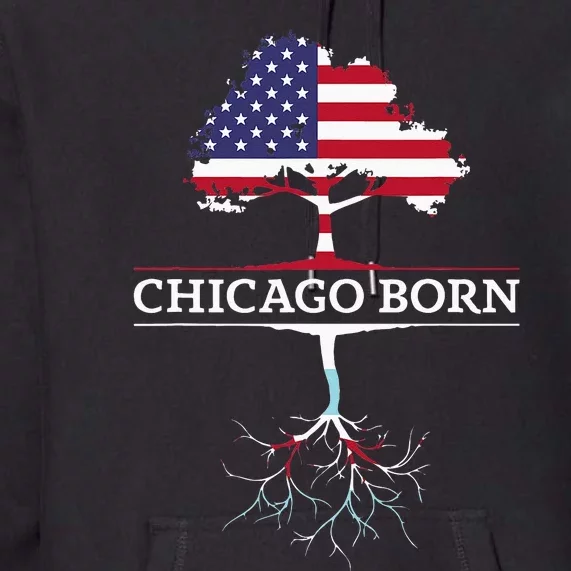 Illinois Chicago Roots Chicago Born Premium Hoodie