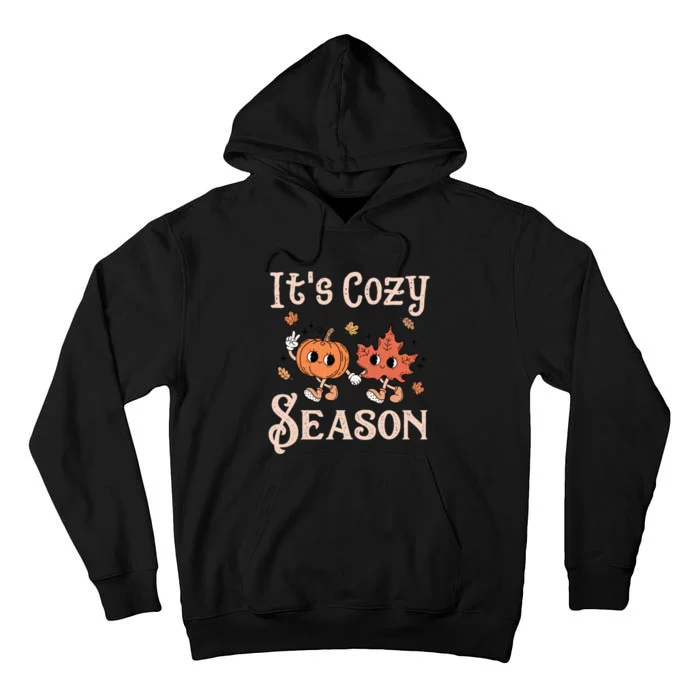 ItS Cozy Season Retro Pumpkin And Fall Leaf Autumn Tall Hoodie