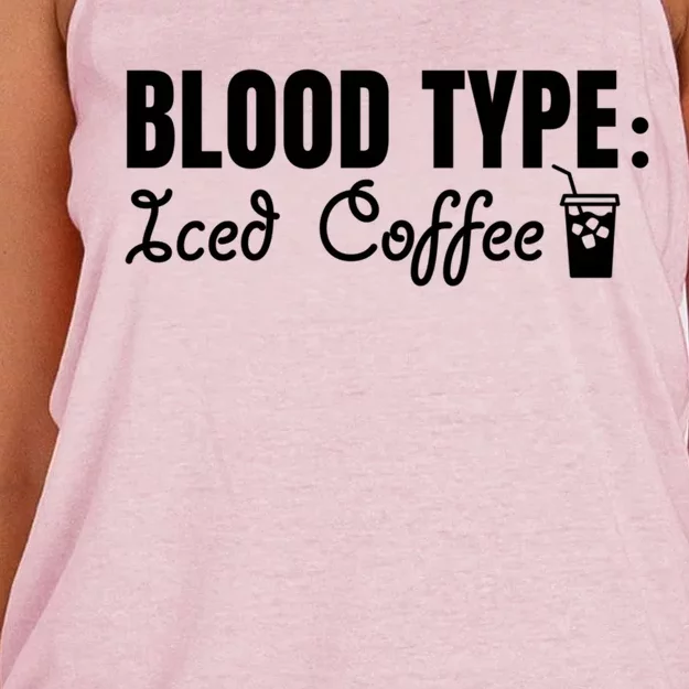 Iced Caffeine S Lovers Nurse Funny Iced Coffee Addict Gift Women's Knotted Racerback Tank