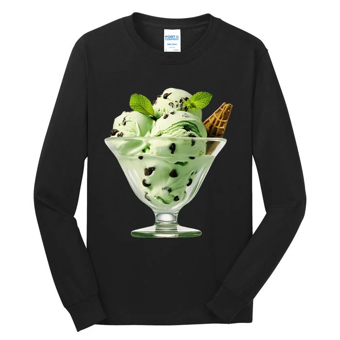 Ice Cream Softball & Baseball Tall Long Sleeve T-Shirt