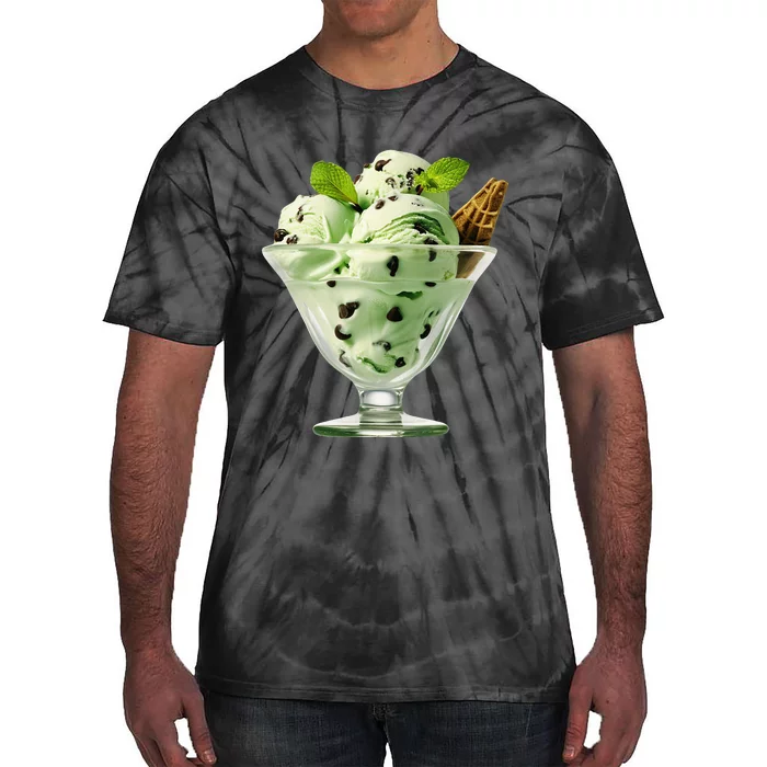 Ice Cream Softball & Baseball Tie-Dye T-Shirt