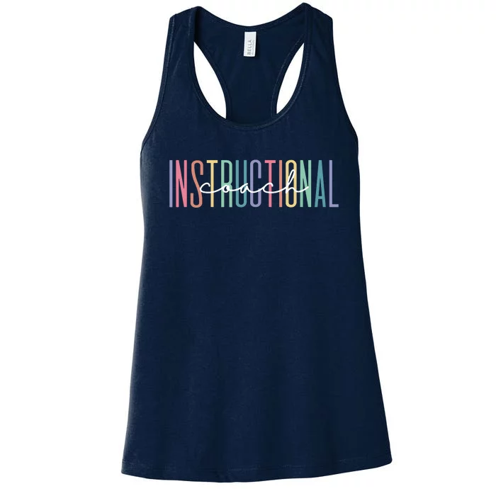 Instructional Coach School Cute Academic Specialist Teacher Women's Racerback Tank