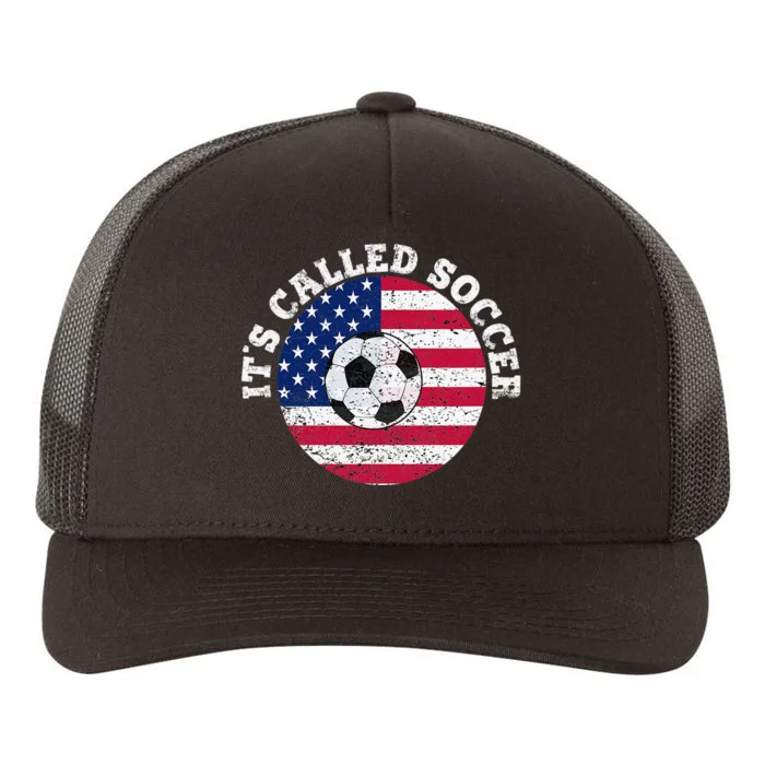 it's called soccer Yupoong Adult 5-Panel Trucker Hat